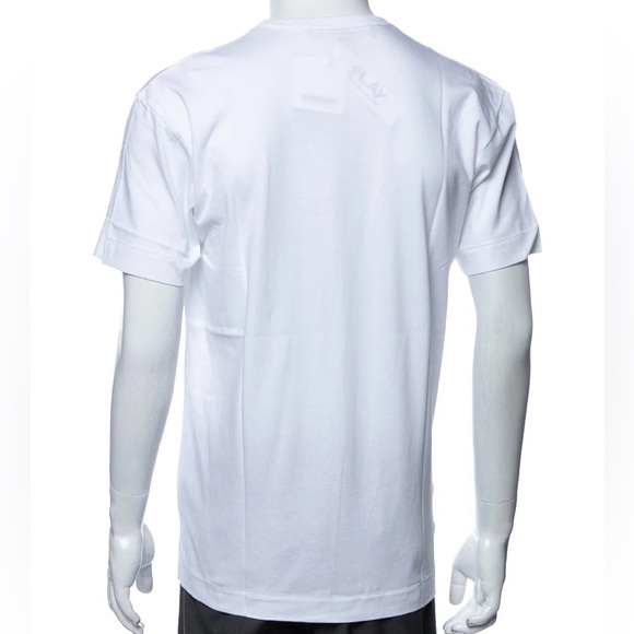 COMME DES GARÇONS PLAY Graphic Print Crew Neck T-Shirt Size: L - Picture 3 of 3